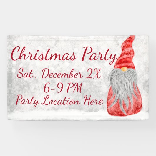 サンタクロース格言オンスノーウィーフィールド  横断幕 (横)