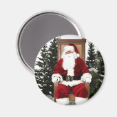 サンタクロース椅子 マグネット (正面/裏面)