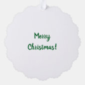 サンタクロース模様 オーナメントカード (裏面)