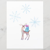 サンタクロース水彩雪からの手紙 (裏面)