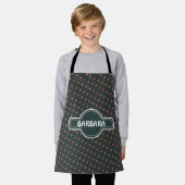 サンタクロース海軍赤パタミニマルーン エプロン (着用した状態)