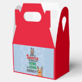 サンタクロース煙突の雪おもしろい片のジョーク青Fav フェイバーボックス (オープン)