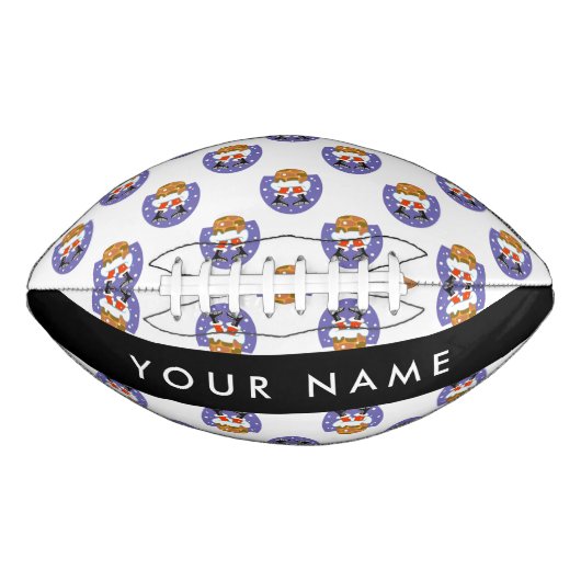 サンタクロース煙突，雪，クリスマス，新年 アメリカンフットボール (正面)