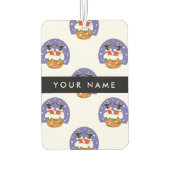 サンタクロース煙突,雪,クリスマス,新年 カーエアーフレッシュナー (裏面)