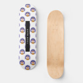 サンタクロース煙突，雪，クリスマス，新年 スケートボード (正面)