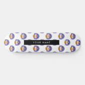 サンタクロース煙突，雪，クリスマス，新年 スケートボード (横)