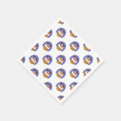 サンタクロース煙突，雪，クリスマス，新年 スタンダードカクテルナプキン (角)