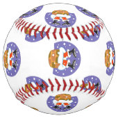 サンタクロース煙突，雪，クリスマス，新年 ソフトボール (裏面)