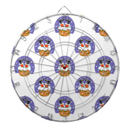 サンタクロース煙突,雪,クリスマス,新年 ダーツボード