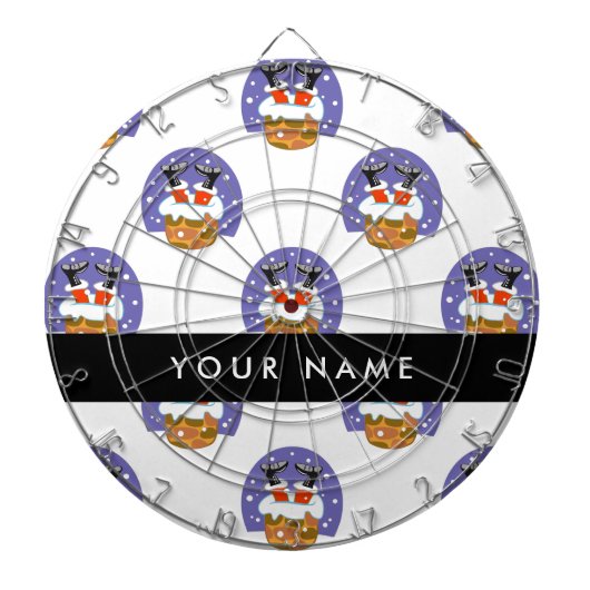 サンタクロース煙突,雪,クリスマス,新年 ダーツボード (正面)