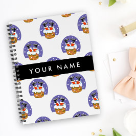 サンタクロース煙突，雪，クリスマス，新年 ノートブック