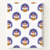 サンタクロース煙突，雪，クリスマス，新年 ノートブック (裏面)