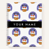 サンタクロース煙突，雪，クリスマス，新年 ノートブック (正面)