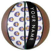 サンタクロース煙突，雪，クリスマス，新年 バスケットボール (縦)