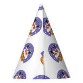 サンタクロース煙突，雪，クリスマス，新年 パーティーハット (裏面)