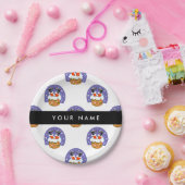 サンタクロース煙突，雪，クリスマス，新年 ペーパープレート (パーティー)