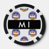 サンタクロース煙突，雪，クリスマス，新年 ポーカーチップ (裏面)