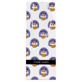 サンタクロース煙突，雪，クリスマス，新年 ワインギフトバッグ (正面)