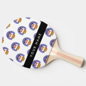 サンタクロース煙突，雪，クリスマス，新年 卓球ラケット (横)