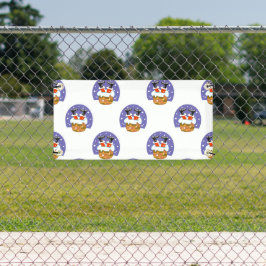 サンタクロース煙突,雪,クリスマス,新年 横断幕