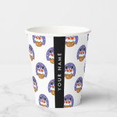 サンタクロース煙突，雪，クリスマス，新年 紙コップ (正面)