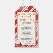 サンタクロース熱いチョコレート爆弾クリスマスイブボックス ギフトタグ (正面)