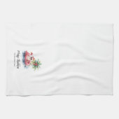 サンタクロース熱帯ビーチクリスマス キッチンタオル (横)