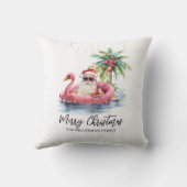 サンタクロース熱帯ビーチクリスマス クッション (裏面)