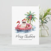 サンタクロース熱帯ビーチクリスマス シーズンカード (スタンド正面)
