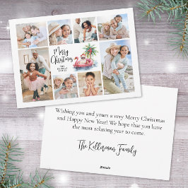 サンタクロース熱帯写真ビーチクリスマス シーズンカード