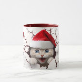 サンタクロース猫インウォール マグカップ (中央)