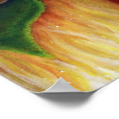 サンタクロース猫クリスマスストッキングアートポスター ポスター (角)