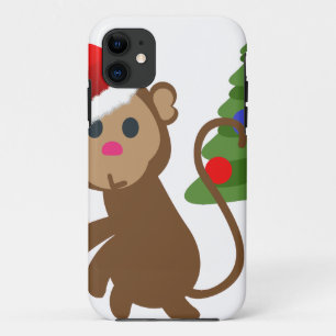 サンタクロース猿絵文字 iPhone 11 ケース