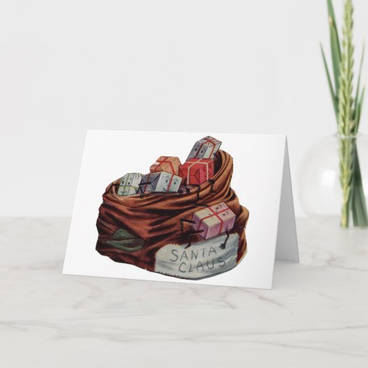 サンタクロース玩具バッグ シーズンカード (正面)