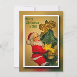 サンタクロース登山ザクリスマスツリー – ヴィンテージ