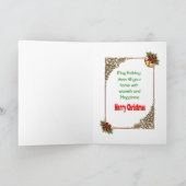 サンタクロース眠る カード (内部)