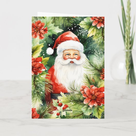 サンタクロース空白のクリスマスカード シーズンカード (裏面)