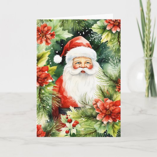 サンタクロース空白のクリスマスカード シーズンカード (正面)