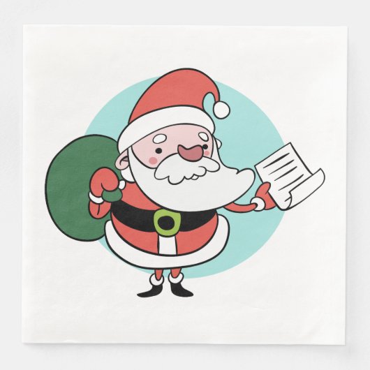 サンタクロース紙ナプキンス (正面)