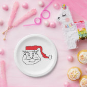 サンタクロース紙プレート ペーパープレート (パーティー)