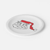 サンタクロース紙プレート ペーパープレート (アングル)