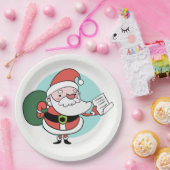 サンタクロース紙プレート ペーパープレート (パーティー)