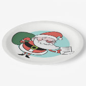 サンタクロース紙プレート ペーパープレート (アングル)