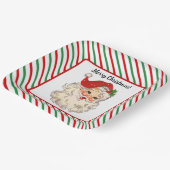 サンタクロース紙プレート ペーパープレート (傾斜あり)