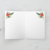 サンタクロース素朴メイスンジャータウンクリスマス カード (内部)