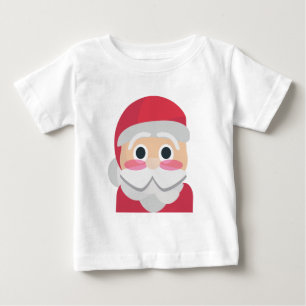 サンタクロース絵文字 ベビーTシャツ