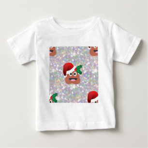 サンタクロース絵文字 ベビーTシャツ