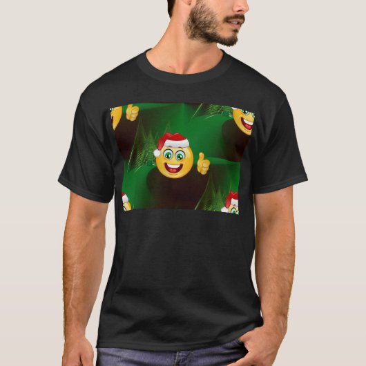 サンタクロース絵文字 Tシャツ (正面)