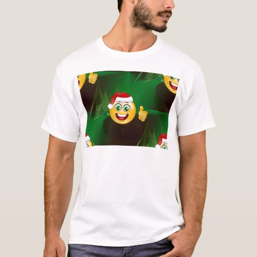 サンタクロース絵文字 Tシャツ (正面)