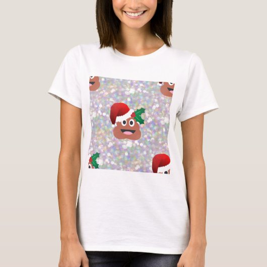 サンタクロース絵文字 Tシャツ (正面)